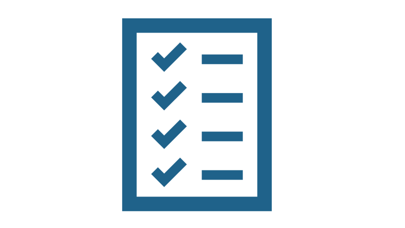 Icon of a checklist