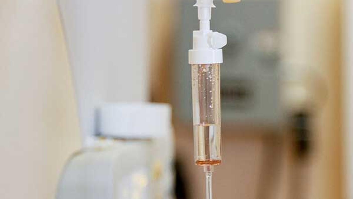 An IV drip